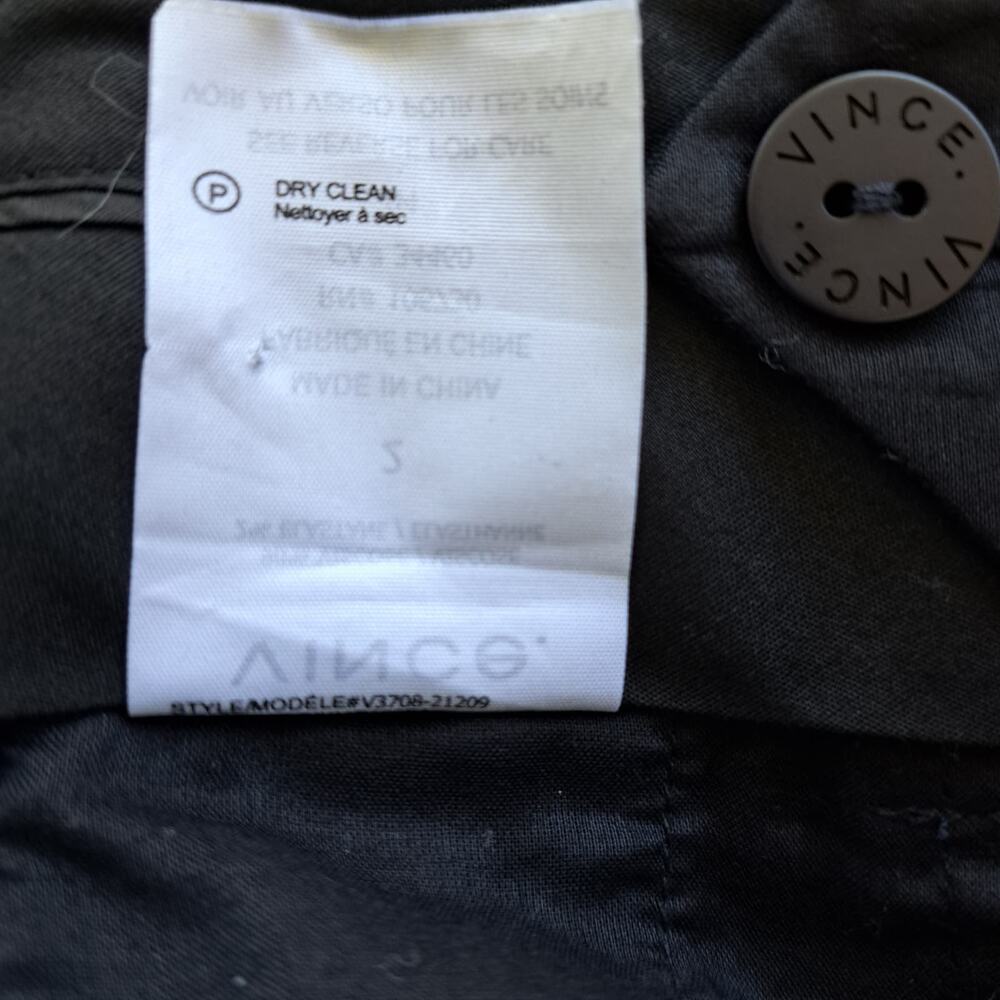 VINCE Carrot Tapered Leg Cropped Ankle Trouser Pants Deep Navy Blue Size 2 - Picture 8 of 8